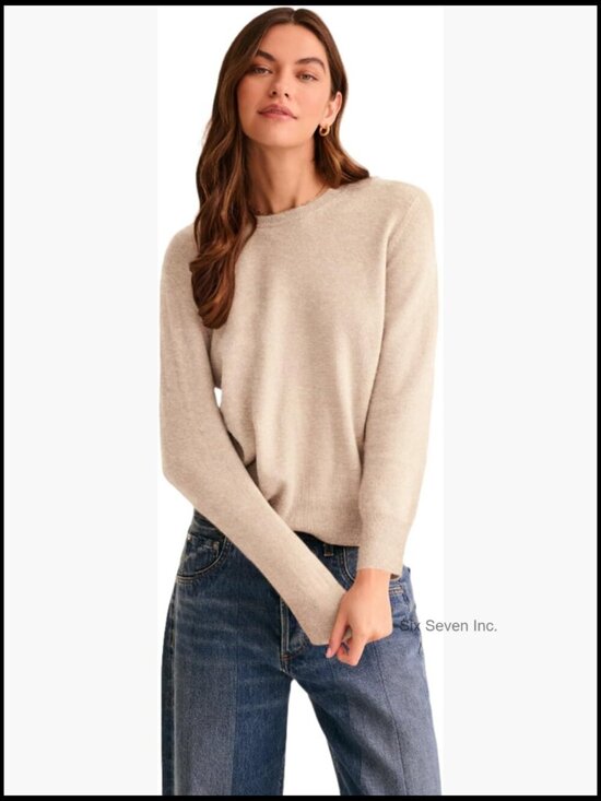 Sweaters - 100% Pure Cashmere Crewneck Pullover Sweater